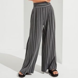 Urban Outfitters Black and White Striped Wide Leg Pants